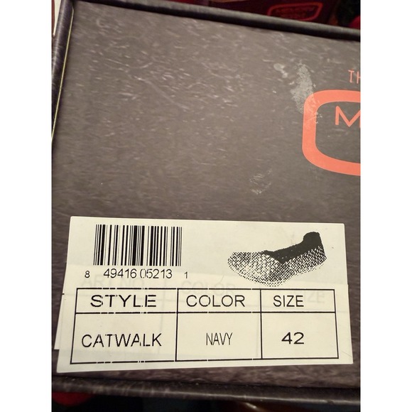 Bernie Mev Catwalk Navy Ballet Flat Shoe Womens 42 Size 11-11.5 - Picture 11 of 12